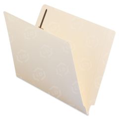 Smead End Tab Fastener Folder - Letter - 8.50" x 11" - Manila - 50 / Box