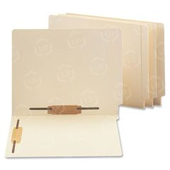 Smead End Tab Fastener Folder - Letter - 8.50" x 11" - Manila - 50 per Box