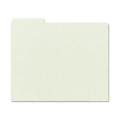 Smead 1/3 Cut Pressboard Self Tab Guides - 50 per box Blank - 8.5" x 14" - Gray, Green Divider