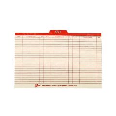 Smead Center Top Tab Out Guide - 100 per box Legal - 8.50" x 14" - Manila - Red
