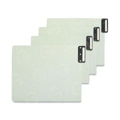 Smead Vertical Blank End Tab Guide - 50 per box Blank -  Gray, Green Divider