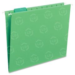 Smead Colored Hanging Folder - 25 per box Letter - 8.50" x 11" -  Green