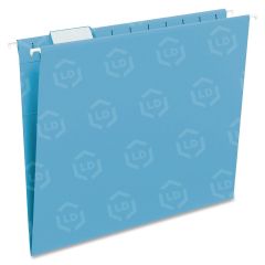 Smead Hanging File Folder - 25 per box Letter - 8.50" x 11" -  Sky Blue, Blue