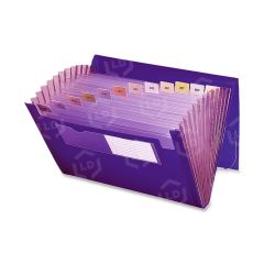 Smead Ultracolor Expanding Transport File 9.25" x 13" - Purple - 1 Each