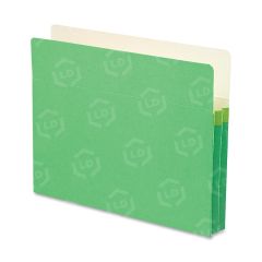 Smead TUFF Pocket Colored Top Tab File Pocket Letter - 8.50" x 11" - Green