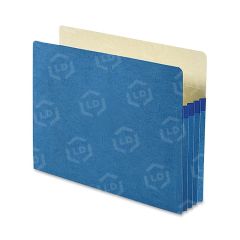 Smead TUFF Pocket Colored Top Tab File Pocket Letter - Tyvek - Blue