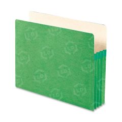 Smead TUFF Pocket Colored Top Tab File Pocket Letter - Tyvek - Green