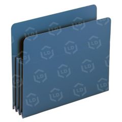 Smead TUFF Pocket Poly Expanding File Pocket - 4 per box Letter - Polypropylene - Blue