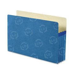 Smead TUFF Pocket Colored Top Tab File Pocket Legal - 8.50" x 14" - Tyvek - Blue - 1 Each