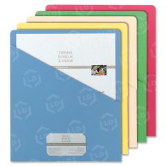 Smead Slash Pocket File Jacket - 25 per pack Letter - 8.50" x 11" - Assorted