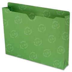 Smead Colored File Jacket - 50 per box Letter - 8.50" x 11" - 2" Expansion  -  11 pt. - Green