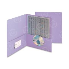 Smead Two Pocket Portfolio - 25 per box 9.75" x 11" - 2 Pockets - Lavender