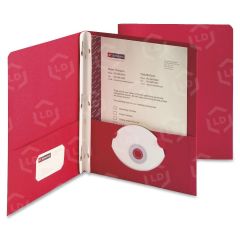 Smead Two Pocket Portfolio - 25 per box 9.75" x 11.50" - 2 Pockets - 3 - 0.50" Capacity - Red
