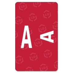 Smead AlphaZ ACCS Color Coded Alphabetic Label 1" Width x 1.62" Length - Red