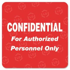 Tabbies Confidential Label - 500 per roll