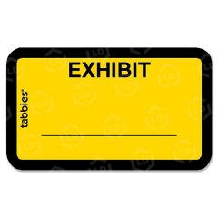 Tabbies Tabbies Color-coded Exhibit Labels - 252 per pack - Yellow
