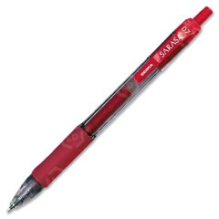 Zebra Pen Sarasa Gel Retractable Pen, Red - 12 Pack
