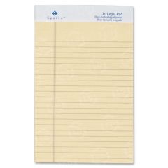 Sparco Colored Jr. Legal Ruled Writing Pads - 12 per dozen - 5" x 8" - Ivory Paper