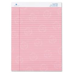 Sparco Pink Legal Ruled Pad - 50 Sheet - 8.50" x 11.75" - Rose Paper