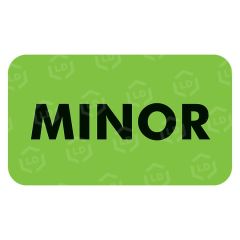 Tabbies MINOR Patient Information Label - 250 per roll