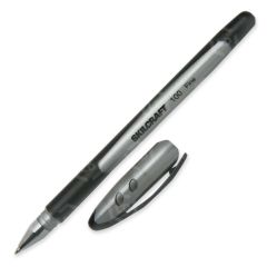Skilcraft 100 Ballpoint Stick Pen, Black - 12 Pack