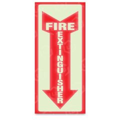 U.S. Stamp & Sign Glow Fire Extinguisher Sign