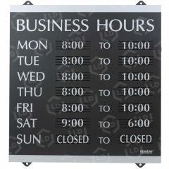 U.S. Stamp & Sign Century Business Hours Sign