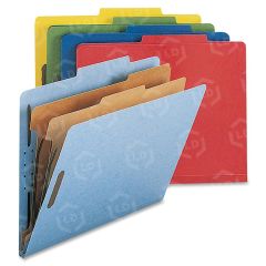 Smead SafeSHIELD Colored Classification Folder - 8.50" x 11" - Assorted