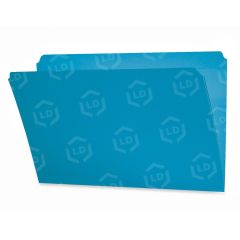 Smead Colored Top Tab File Folder - 100 per box - 8.50" x 14" - Blue