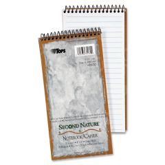 Tops Recycled Steno Book - 70 Sheet - Gregg Ruled - 4" x 8" -  White Paper