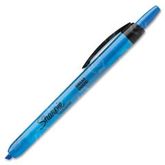 Sharpie Accent Retractable Fluorescent Blue Highlighter - 12 Pack
