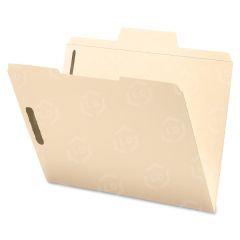 Smead SuperTab Fastener Folder - 50 per box Letter - 8.50" x 11" - Manila