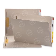 Smead End Tab Fastener Folder - 50 per box Letter - Gray