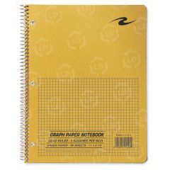 Roaring Spring Three Hole Punched Quadrille Notebook - 80 Sheet - 15.00 lb - 8.50" x 11"
