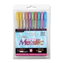Sakura of America Metallic Gel Ink Assorted Pen - 10 Pack