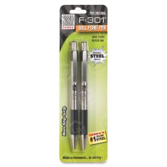Zebra Pen F-301 Ballpoint Pen, Black - 2 Pack