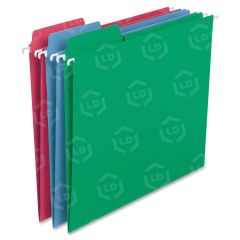 Smead FasTab Hanging Folder - Letter - 8.50" x 11" - 1/3 Tab Cut on Assorted Position - Assorted - 18 / Box