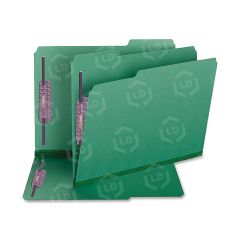 Smead Colored Pressboard Fastener Folder - 8.50" x 11" - Green