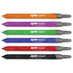 Expo Click 1751670 Retractable Dry Erase Marker, Assorted - 12 Pack