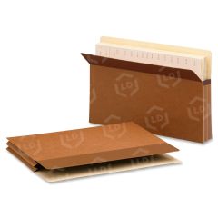 Smead Easy Grip Expanding File Pocket - 25 per box Legal - 8.50" x 14" - 1.75" Expansion - Redrope