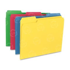 Smead Top Tab File Folder - 24 per pack Letter - 8.50" x 11" - Assorted - 24 / Pack