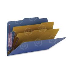 Smead PressGuard Classification Folder - 10 per box Legal - 8.50" x 14" - Dark Blue