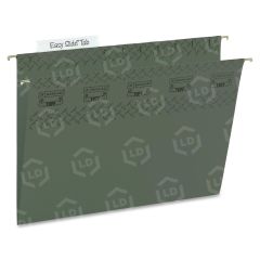 Smead TUFF Hanging File Folder with Easy Slide Tab - 20 per box Letter - 8.50" x 11" - Green