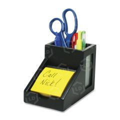 Victor Midnight Black Pencil Cup with Note Holder