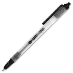 Business Source Ballpoint Pen, Black - 12 Pack