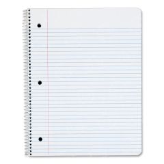 Tops 1-Subject Notebook - 100 Sheet - College Ruled - Letter - 8.50" x 11"