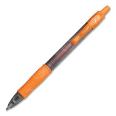 Pilot G2-7 Retractable Gel Roller Pen, Orange - 12 Pack