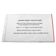 Stride Semi-clear Sheet Protectors - 15 per box