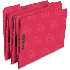 Smead 12741 Red 100% Recycled Colored Fastener File Folders