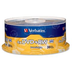 Verbatim 4x DVD+RW Media - 30 per pack